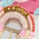 Arcoiris Decorativo Porta Ganchos de Pelo - personalizable con nombre