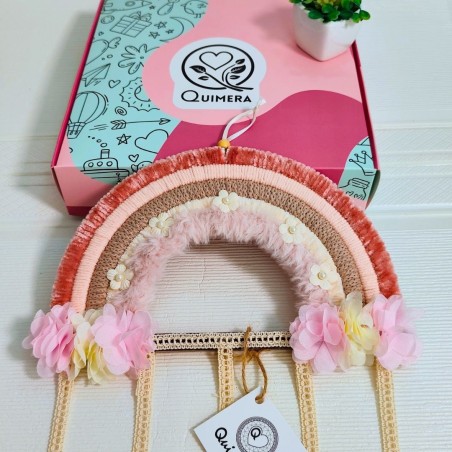 Arcoiris Decorativo Porta Ganchos de Pelo - personalizable con nombre