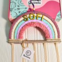 Arcoiris Decorativo Porta Ganchos de Pelo - personalizable con nombre