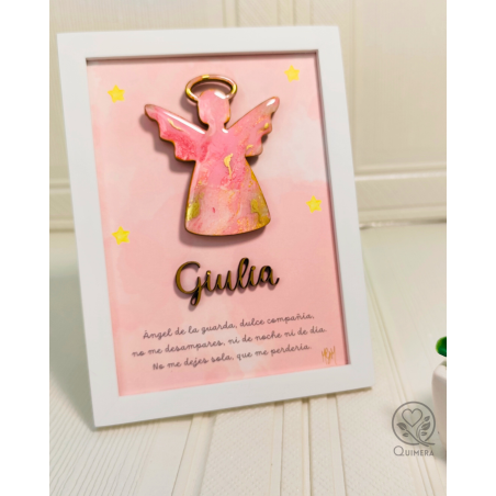 Ángel de la Guarda - Cuadro Decorativo y Protector para Niños