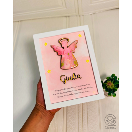 Ángel de la Guarda - Cuadro Decorativo y Protector para Niños
