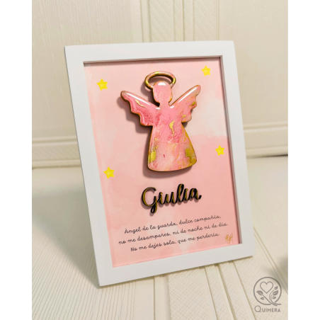 Ángel de la Guarda - Cuadro Decorativo y Protector para Niños