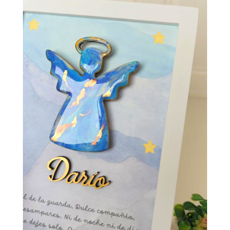Ángel de la Guarda - Cuadro Decorativo y Protector para Niños