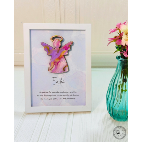 Ángel de la Guarda - Cuadro Decorativo y Protector para Niños