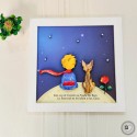 Cuadro El Principito Pintado a Mano con Arte Fluido