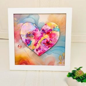 corazon amor incondicional arte fluido