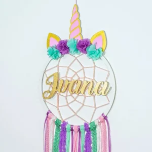 Atrapasueños de Unicornio personalizado 3