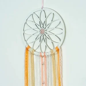 Atrapasueños Armonia Con Cuarzo Rosa 1