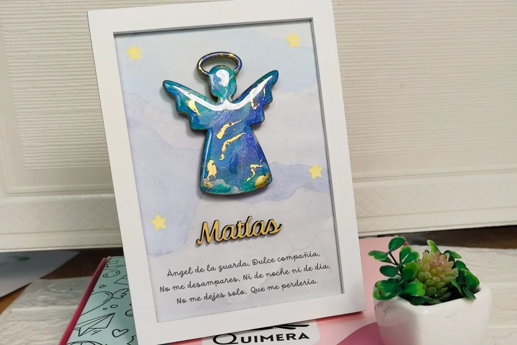 Cuadro de angel de la guarda